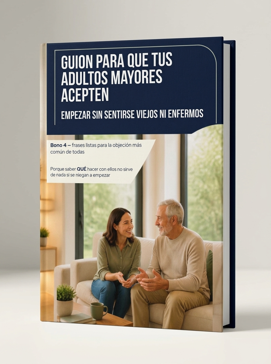 Hijo conversando con calma con su padre mayor sentados frente a frente